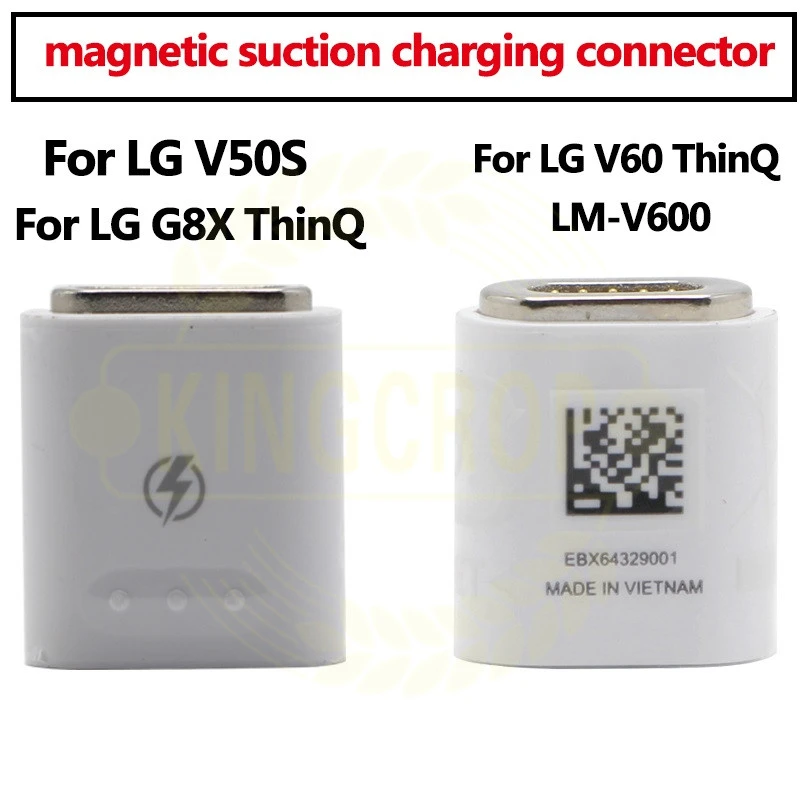 磁気吸引コネクタ,1ピース,lg g8x,lg v60用,g50s,thinq,5g,LM V510N 