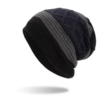

Women Men Warm Baggy Weave Crochet Winter Wool Knit Ski Beanie Skull Caps Hat Stretch Knitted Crochet Beanies Ear protection