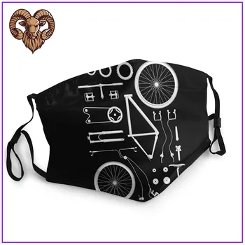 

Moutain bike explored into parts Men Women facemasks for virus protection cotton facemasks pm2.5 mask filter reusable washable
