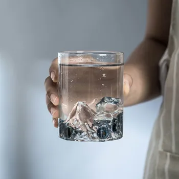 

Creative Mountain View Cup High Temperature Resistant Transparent Double Glass Large Capacity Household Coffee Mug Office Teacup