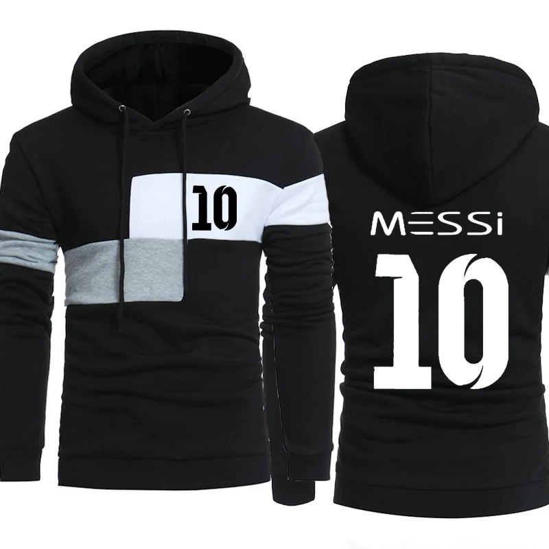 Messi Толстовка для мужчин Messi 10 печать Спортивная одежда для мужчин s повседневные худи и свитшоты зауженное пальто впору Толстовка Harajuku с капюшоном спортивный костюм