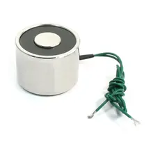 Uxcell DC 12 В 22lb 2 проводной 5 Вт Электромагнит Электромагнитный лифт Холдинг зеленый провод провода