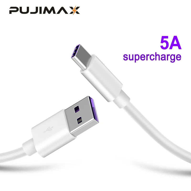 PUJIMAX 5A супер быстрый USB C кабель для huawei P30 P20 Lite Xiaomi Mi 9 Quick Charge 3,0 type C зарядный кабель для samsung S8 S10