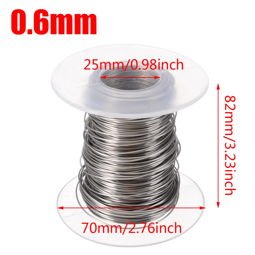 0.2mm - 0.6mm Stainless Steel Roll Wire 30M Single Bright Soft Wire Cable Rope Multi-Specification Available Mayitr