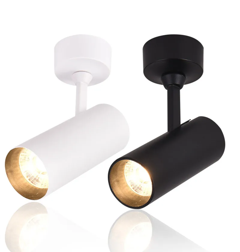 

Surface Mount LED Track Spotlight Rotatable COB LED Downlight 7W10W15W20W30W LED Wall Light Background Illumination