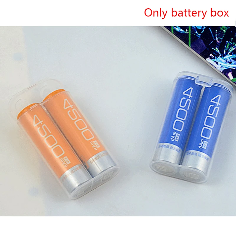 Battery Storage Box Battery Case Battery Box Portable Carrying Box 18650 Battery Case Storage Acrylic Box Clear Transparent Plastic Safety For 2pcs 18650 Battery