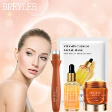 BREYLEE Vitamin C Series Whitening Remove Freckle Cream Fades Dark Circles Eye Serum Repair Acne Scars Essence Skin Care Set