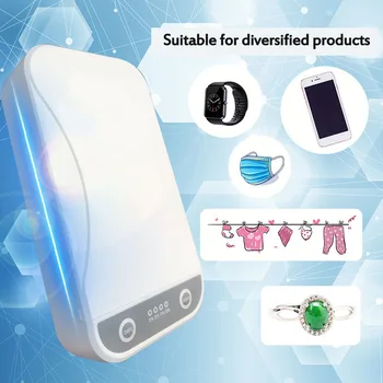 

UV Light Face Mask Sterilizer Box Anti Bacteria Ultraviolet Ray Disinfection for Jewelry Watch Phone
