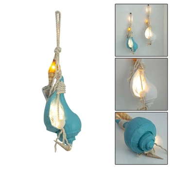 

Led Conch Pendant Cute Chic Simulation Conch Handmade Shell Design Hanging Pendant Photography Props for Home Wall Decor NEW