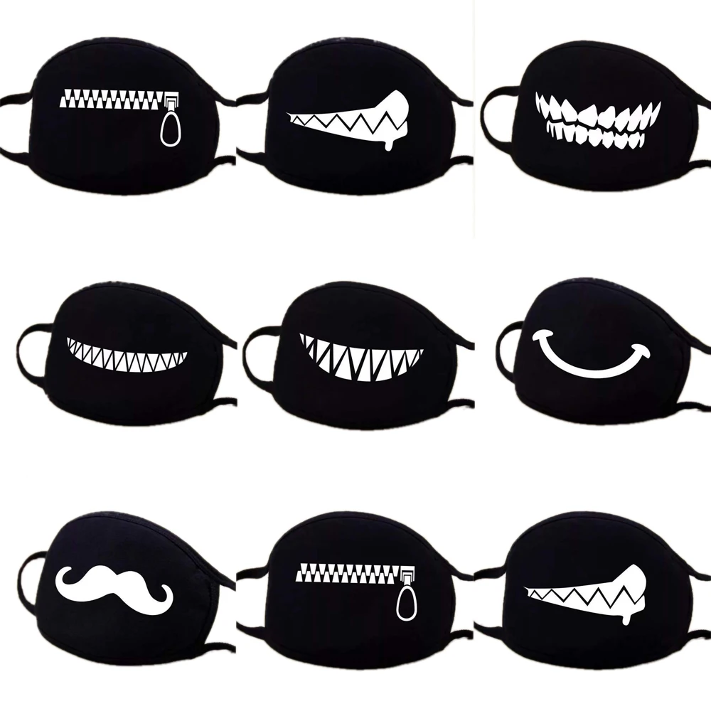 

Dustproof Mouth Mask Korean Pop Anime Mask Cotton Face Mouth Mask Cartoon Face Reusable Fabric Anti Pollution Mask