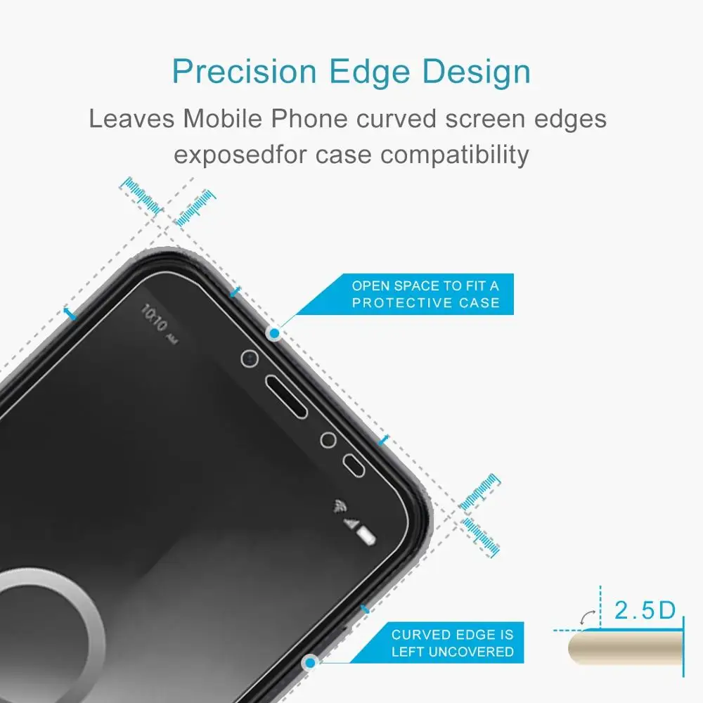 Для Alcatel 1S (2019) неполноэкранная пленка из закаленного стекла 2.5D|Защитные стёкла и