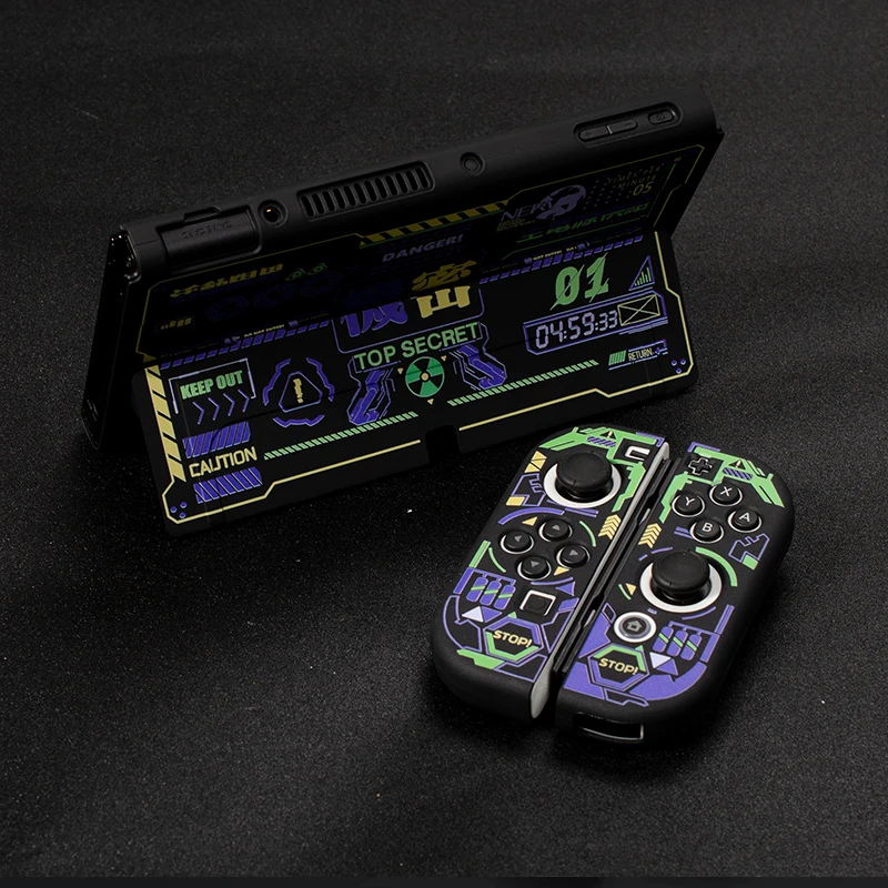 interruptor oled caso legal preto macio tpu capa suporte escudo protetor para nintend switch oled ns caso acessórios