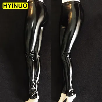 

1/6 Ratio Female Soldier Costume Black Bright Leather Stretch Skirt Elastic Trousers For 12" Action Figure Female Body Doll