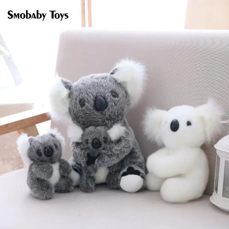 

28cm mother and child koala stuffed toy cute koala plush animal baby plush doll gray koala companion doll for girl surprise gift