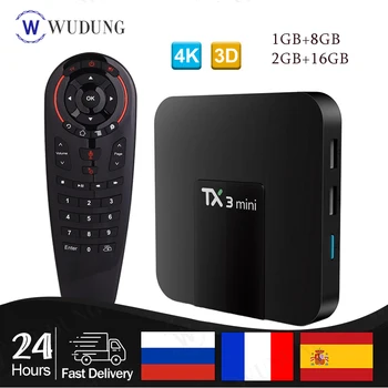 Dekoder TX3 MiNi Android 8 1 Smart TV Box 2GB 16GB Amlogic S905W czterordzeniowy DDR3 H 265 4K HD WiFi 1GB 8GB dekoder PK TX9S tanie i dobre opinie 100 M CN (pochodzenie) Amlogic S905W up to 2 0GHz Quad core 16 GB eMMC HDMI 2 0 2G DDR3 0 4kg DC 5 V 2A 4K @ 30 Hz Karty TF Do 128 GB