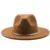 Black/green Wide Brim Simple Church Derby Top Hat Panama Solid Felt Fedoras Hat for Men Women artificial wool Blend Jazz Cap 15