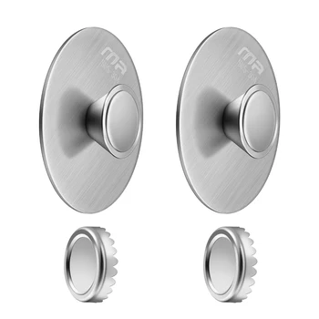 

2 Pcs Soap Holders Silver Color Creative Magnetic Suction Cup Soap Boxes Soap Rack Soap Organizers for Home Bathroom Kitchen