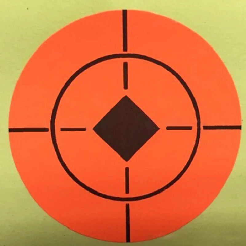 1360 шт. оранжевые наклейки Bullseye для стрельбы упражнений 2,5 см
