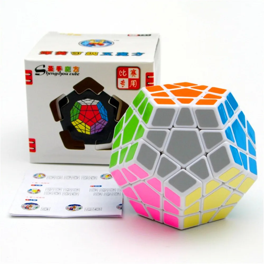 ShengShou 3x3x3 Megaminx Профессиональный Черный Белый Волшебный куб безопасный ABS ультра-Гладкий кубар-Рубик на скорость 3x3 детские игрушки подарок