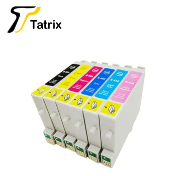 

Tatrix For Epson T0491 - T0496 Ink Cartridge For Epson Stylus Photo R210,R230,R310,R350,RX510,RX630,RX650 printer