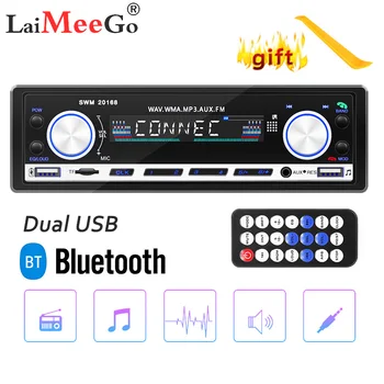 

Radio Remote Control MP3 Player 1 Din Car Radio Bluetooth Car Audio AUX/TF/2 USB FM Auto Radio Phone Charging Music Car stereo