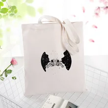 Изобразительное искусство Холщовая Сумка для ежедневного использования текст DIY пользовательский принт сумка для покупок с логотипом эко многоразовая утилизация