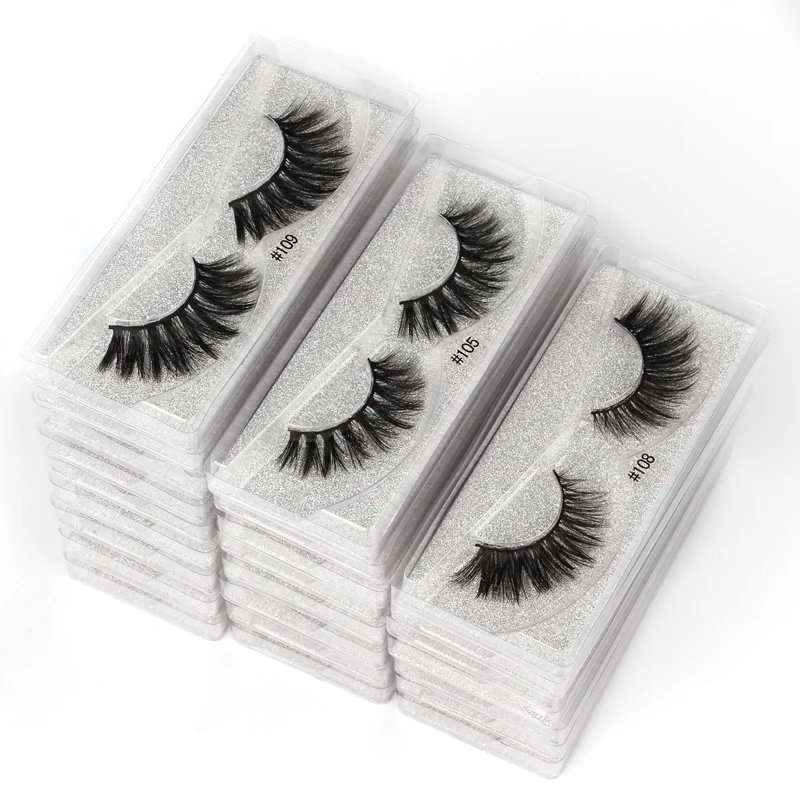 Lanjinglin Mink Eyelashes False Fluffy Lashes Bulk Fake Eyelashes Package Natural Eyelash Bulk Wholesale Eye Lashes mink - Image 5