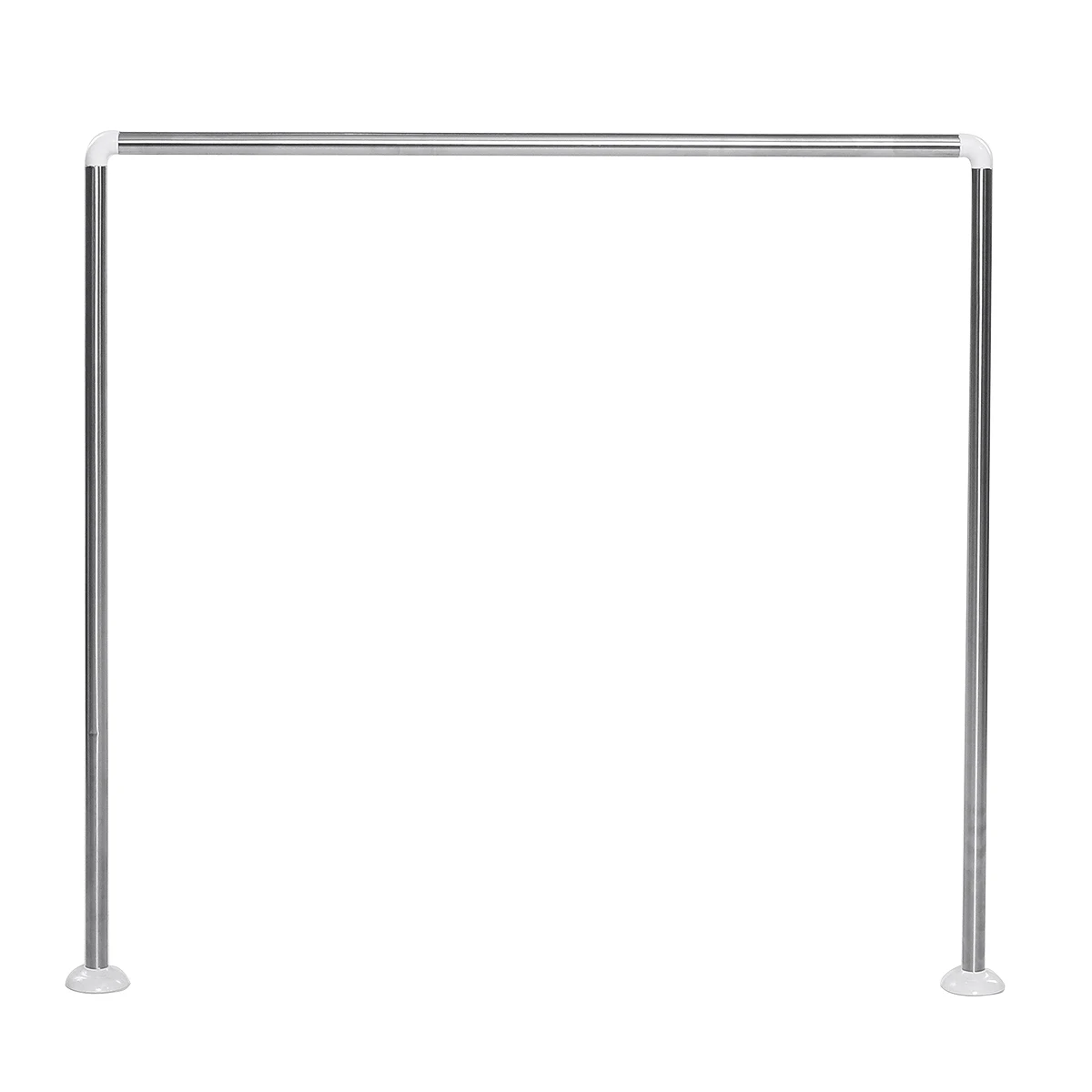 Stainless steel Нержавеющая сталь/алюминиевый сплав L/U форма Регулируемая ванная душевая занавеска стержни изогнутые рельсы стержень для ванной комнаты до 20 кг подшипник - Цвет: Stainless steel