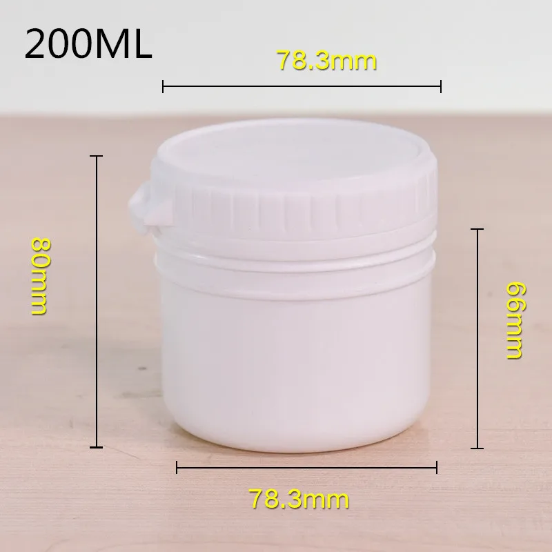 

10PCS plastic storage bottles 200ML Liquid/candy/cream/Paint packaging container food grade storage jar good sealing