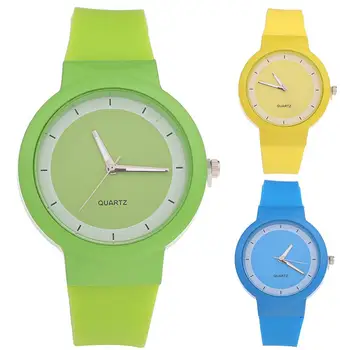 

Children's Watches Fashion Simple Casual Women Round Dial Silicone Band luxury watch Analog Quartz zegarek damski часы мужские