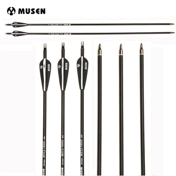 

RU 28/30/32 Inches Mixed Carbon Arrow Spine 350/500 Diameter 7.8mm for Recurve Bow Archery Hunting Shooting
