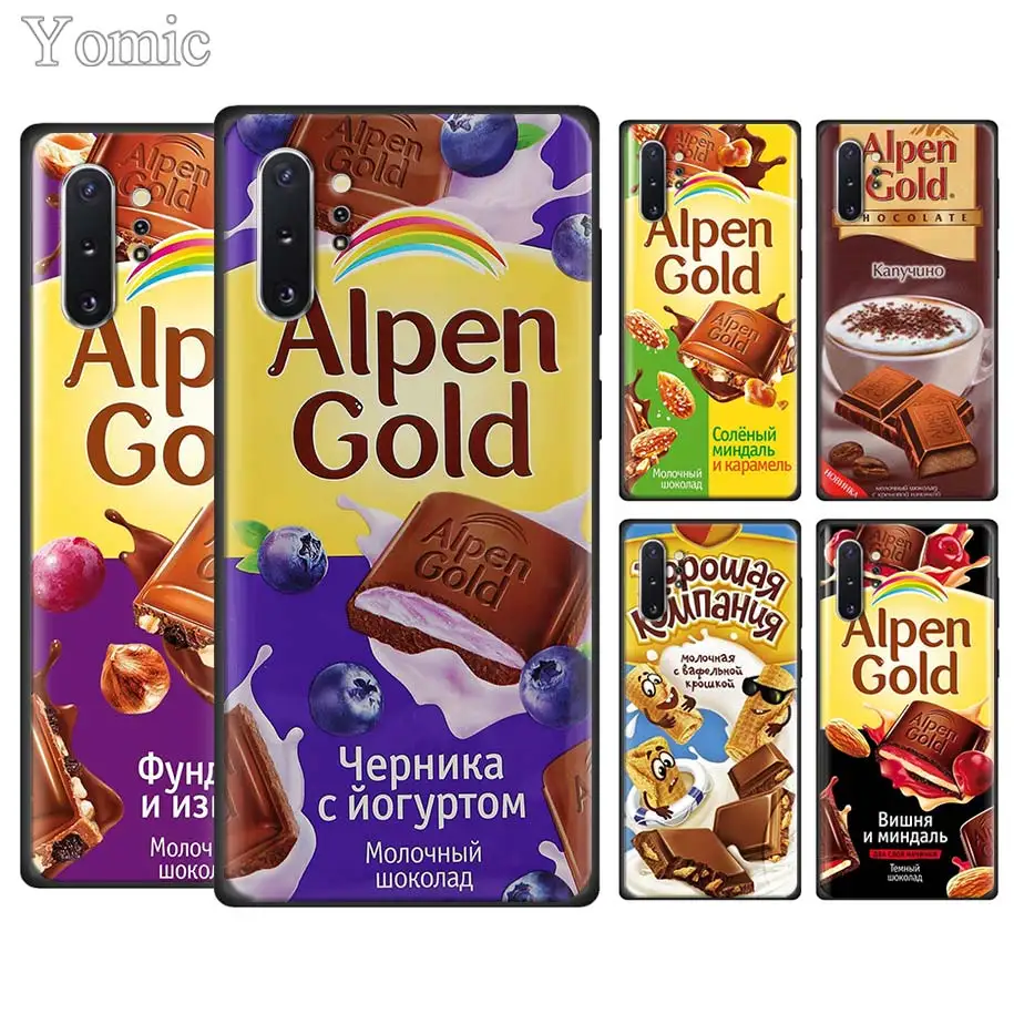 

chocolate food package russian Phone Cases for Samsung Galaxy Note 10 10 Plus (5G) Note 8 9 S10e S8 S9 S10 Plus S7 Soft TPU Cove