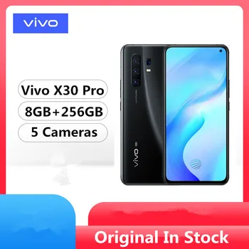 

Original Vivo X30 Pro 5G Mobile Phone Exynos 980 Android 9.0 6.44" 2400x1080 8GB RAM 256GB ROM 64.0MP 60x Zoom Fingerprint Face