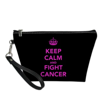 

Autism Makeup Tool Kits Awareness-Ribbon Printed Makeup Storage Organizers Multifunction Make Up Cases Education Office Supplies