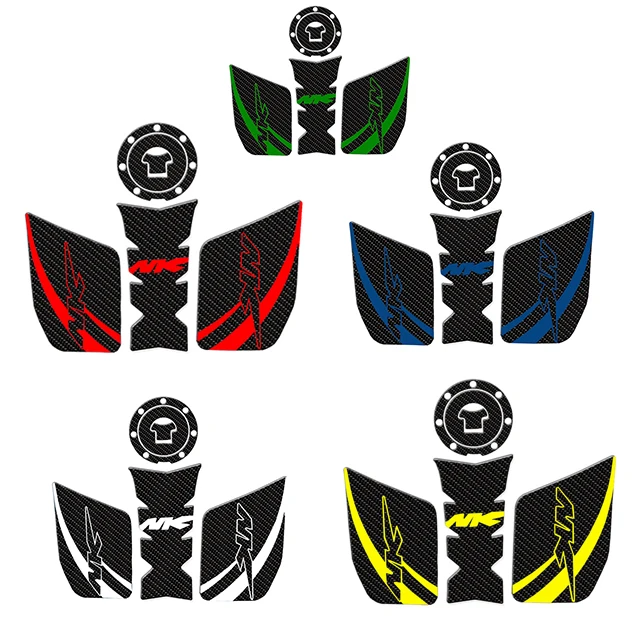 Motorcycle carbon fibre Anti slip Tank Pad Sticker Side Gas Knee Grip Protector for CFMOTO 250NK 400NK 650NK | Автомобили и