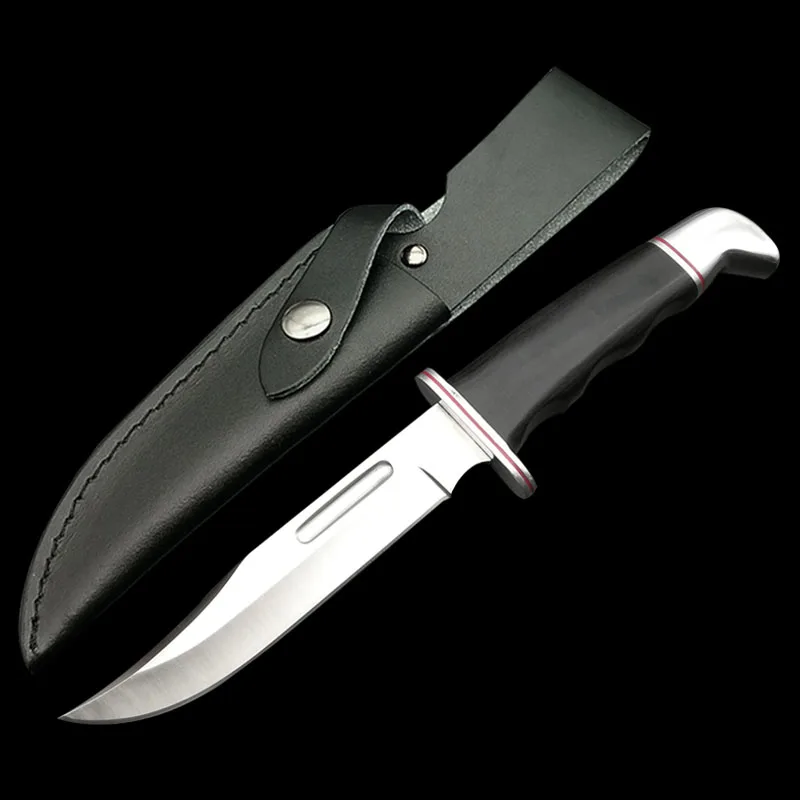 ToughKeng классический 119 охотничий нож с фиксированным лезвием 7Cr17Mov стальные ножи для выживания в дикой природе Прямые ножи с оболочкой