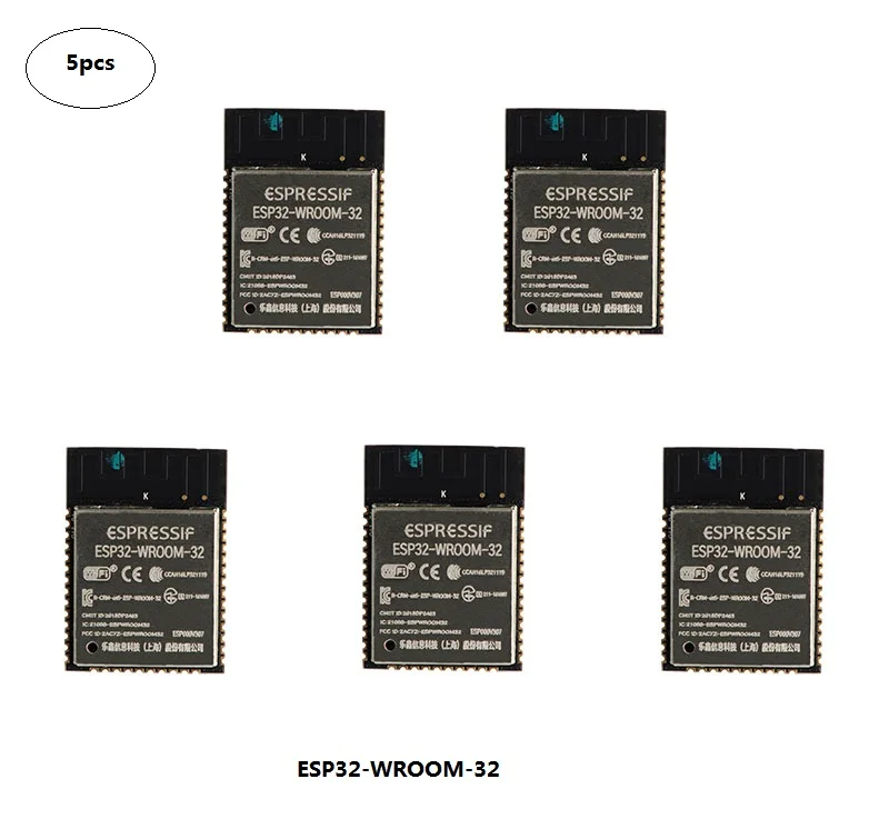 5 шт. ESP32 WROOM 32 ESP WiFi + Bluetooth модуль двухъядерный процессор MCU с низким