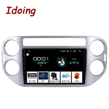 

Idoing 9"4G+64G 2.5D IPS Screen Octa Core 1 Din Car Radio Multimedia Player For Tiguan 2010-2015 DSP GPS Navigation