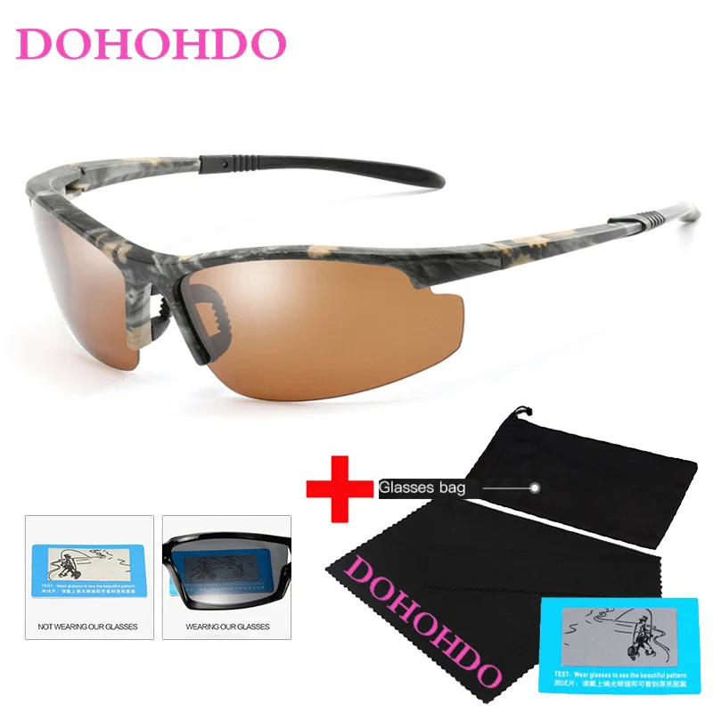 Men's Night Vision Polarized Sunglasses New Brand Designer Camo Frame Sun Glasses Men Sport Fishing Driving Goggles UV400 Gafas