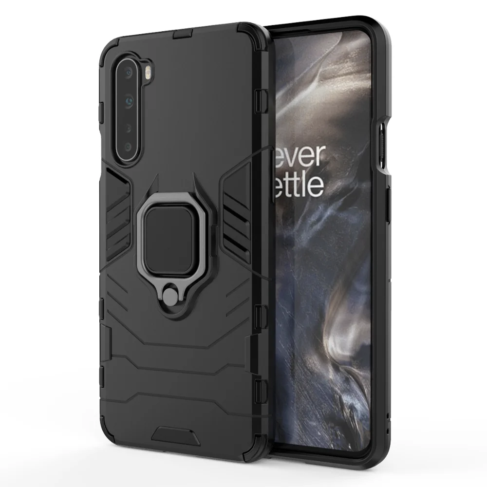 Case For Oneplus Nord Shockproof Metal Finger Ring Armor Cover Case For Oneplus Nord 5G One Plus Z 4