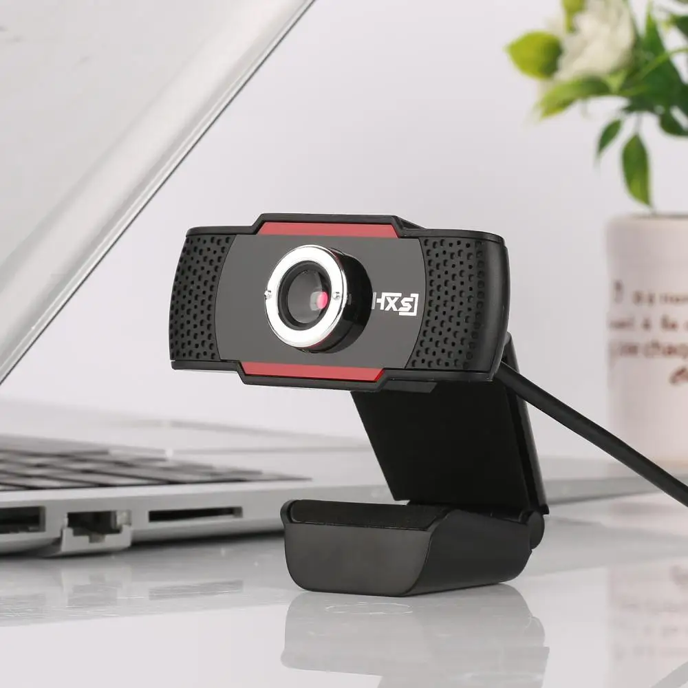 Веб камера HXSJ S20 HD 480P веб для ПК с поглощающим микрофоном Skype Android TV Вращающаяся USB