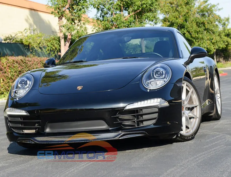 Передний спойлер из настоящего углеродного волокна для PORSCHE 911 991 Targa& Carrera 4/4S/S 12-16 T086
