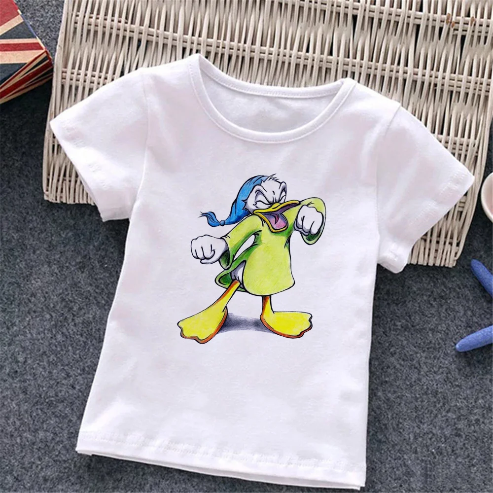 Cute Cartoon T Shirts Summer Short Sleeve Goofy Printed Toddelr Baby Girl Boys Tee Harajuku Clothes Tops | Детская одежда и обувь