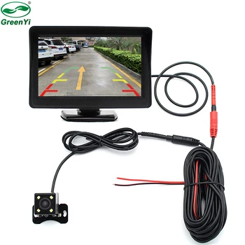 

Easy To Install, HD 4.3 Inch TFT LCD Car Monitor With Vehicle Rear View Reverse Backup Camera Video Parking Assistance System