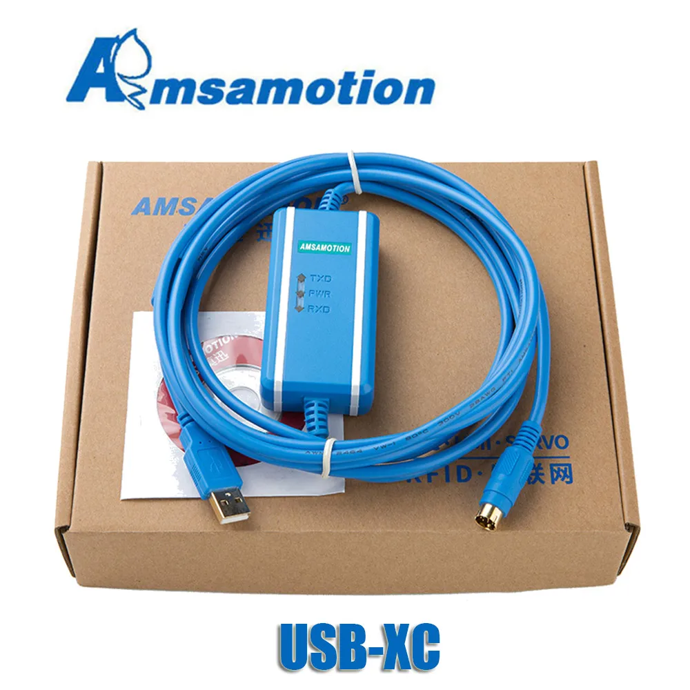 Isolation Blue Type Акция! USB-XC подходит Xinje XC1 XC2 XC3 XC5 PLC Кабель для программирования USB кабель связи Поддержка WIN7 - Цвет: Isolation Blue Type