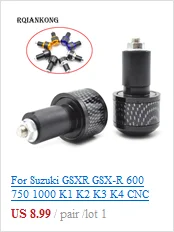 CNC 7/" 22 мм аксессуары для мотоциклов рукоятка для скутера Ручки Руля Мотоцикла рукоятки для SUZUKI DL1000