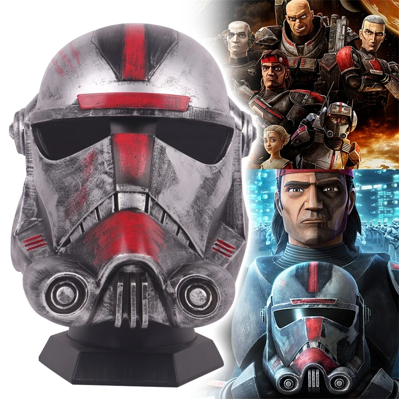 ハロウィーン用のpvcヘルメット コスプレ用の悪いバッチ クローントルーパー インペリアルストームトルーパーハンター フルフェイスマスク ボーイズ コスチュームアクセサリー Aliexpress