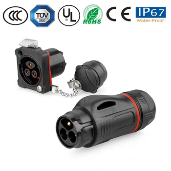 

Waterproof connector 3pin pastic aviation plug male plug female socket Power Supply multi-function Waterproof connector solar