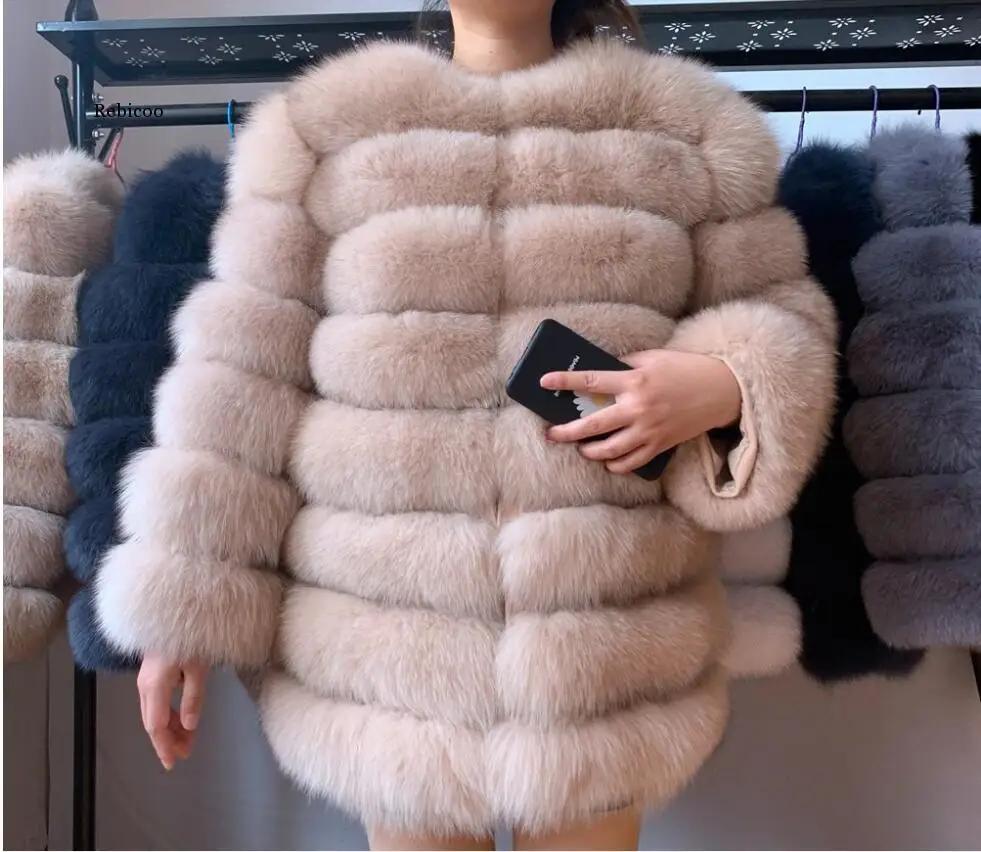 Winter Faux Fur Coat Women Long 4XL Luxury Casual Loose Hoddies Mane Fur Jacket Female Thick Warm Plush Outwear