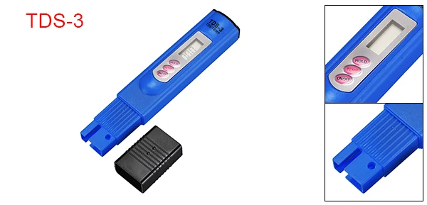 Uxcell 1 шт. 2 шт. 4 шт. TDS-3 PPM Измеритель проводимости цифровой тестер для Ro воды аквариум бассейн синий желтый красный серый оранжевый - Цвет: 1 Pack Blue